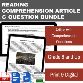 Landfill & Global Waste Crisis Reading | The Impacts of Landfills | Grade 8 & Up, image 2