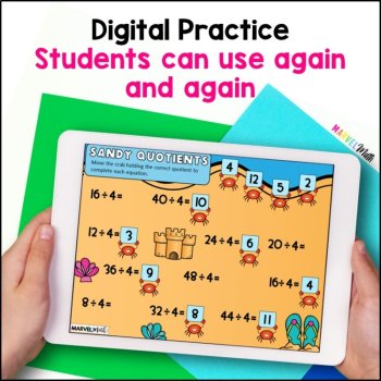 ÷ 4 FUN Division Facts Practice - Digital Activities - Division Fluency, image 4