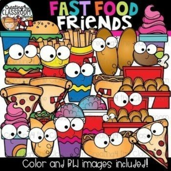 Food Friends Clipart Bundle {Foods that go together Clipart}, image 3