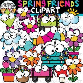 Seasonal Friends Clipart Bundle {Seasons Clipart}, image 4
