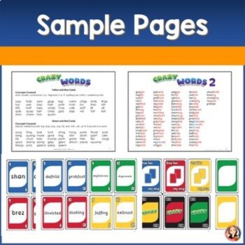 Phonics Card Games for Decoding Nonsense Words Bundle for Nonsense Word Practice, image 4