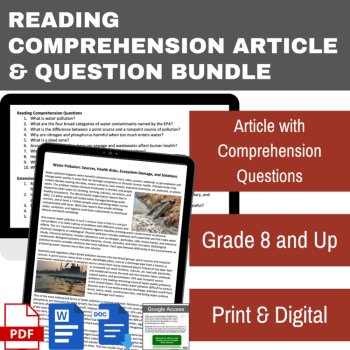 Water Pollution and Public Health Reading | Grade 8 & Up | Ecosystem Damage, image 2