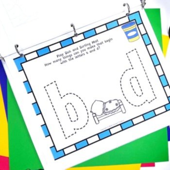 Letter Reversal Worksheets Resource Binder, b d Reversal Activities, b d p q g, image 3