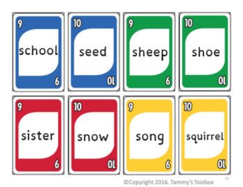 Nouns Sight Word Practice Card Game, image 3