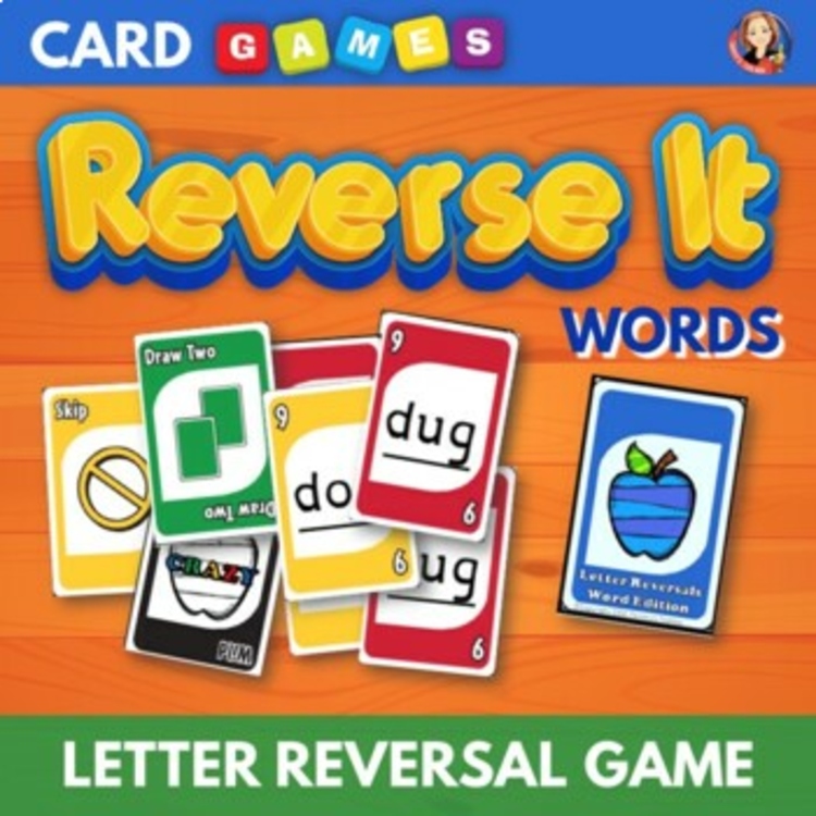 Letter Reversal Phonics Word Card Game, b d Visual Discrimination Practice