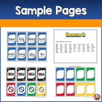 Letter Reversal Phonics Word Card Game, b d Visual Discrimination Practice, image 4