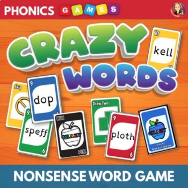 Decoding Nonsense Words Phonics Game | CVC, Blends, Digraphs |Science of Reading