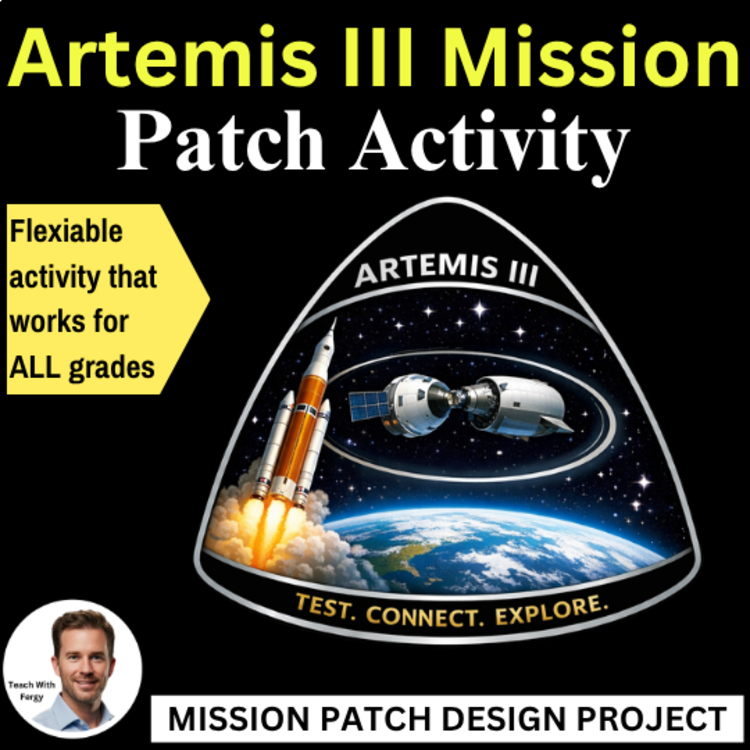 Artemis III Mission Patch Design Project | NASA Space Activity | All Grades