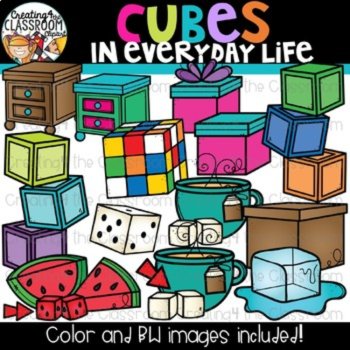 3D Shapes in Everyday Life Clipart Bundle | 3D Shapes Clipart, image 2