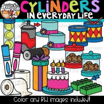3D Shapes in Everyday Life Clipart Bundle | 3D Shapes Clipart, image 4
