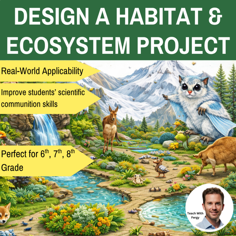 Design a Habitat & Ecosystem Project | 6th, 7th, 8th Grade