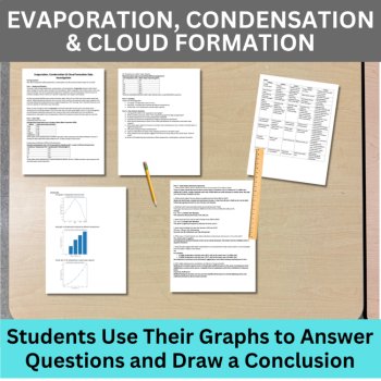 The Water Cycle Data Graphing Bundle | 6th, 7th, 8th Grade | Precipitation, image 3