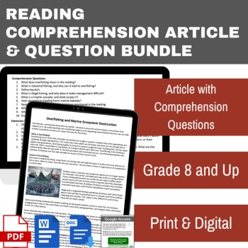 Overfishing and Marine Ecosystem Destruction Reading | Grade 8 & Up | Bycatch, image 2