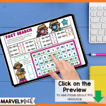-10 Subtraction Math Facts Practice - Fun Google Slides, image 4