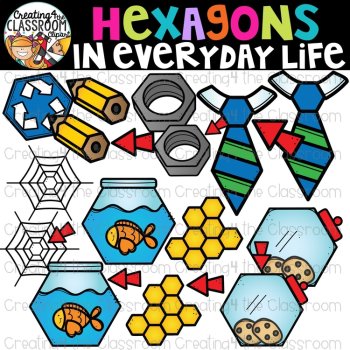 2D Shapes in Everyday Life Clipart Bundle | Shapes Clipart, image 2