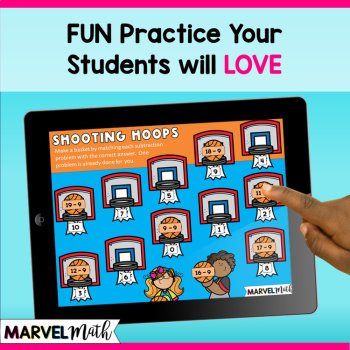 -9 Subtraction Math Facts Practice - Fun Google Slides, image 2