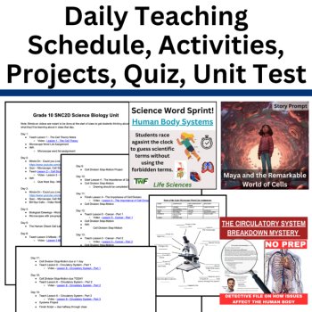 SNC2D Ontario Grade 10 Science Biology  - Cells & Body Systems Full Course Unit, image 4