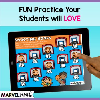-8 Subtraction Math Facts Practice - Fun Google Slides, image 2