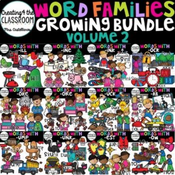 Word Families Clipart Bundle 2 -Word Family Clip Art, image 3