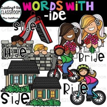 Word Families Clipart Bundle 2 -Word Family Clip Art, image 4