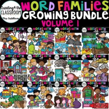 Word Families Clipart Bundle 1 {Word Family Clip Art}, image 3
