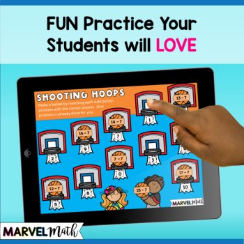 -7 Subtraction Math Facts Practice - Fun Google Slides, image 2