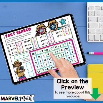 -7 Subtraction Math Facts Practice - Fun Google Slides, image 4