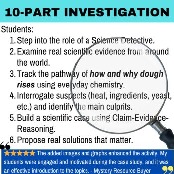 The Rising Dough Mystery - Chemistry Detective Activity | Fermentation, Baking, image 2
