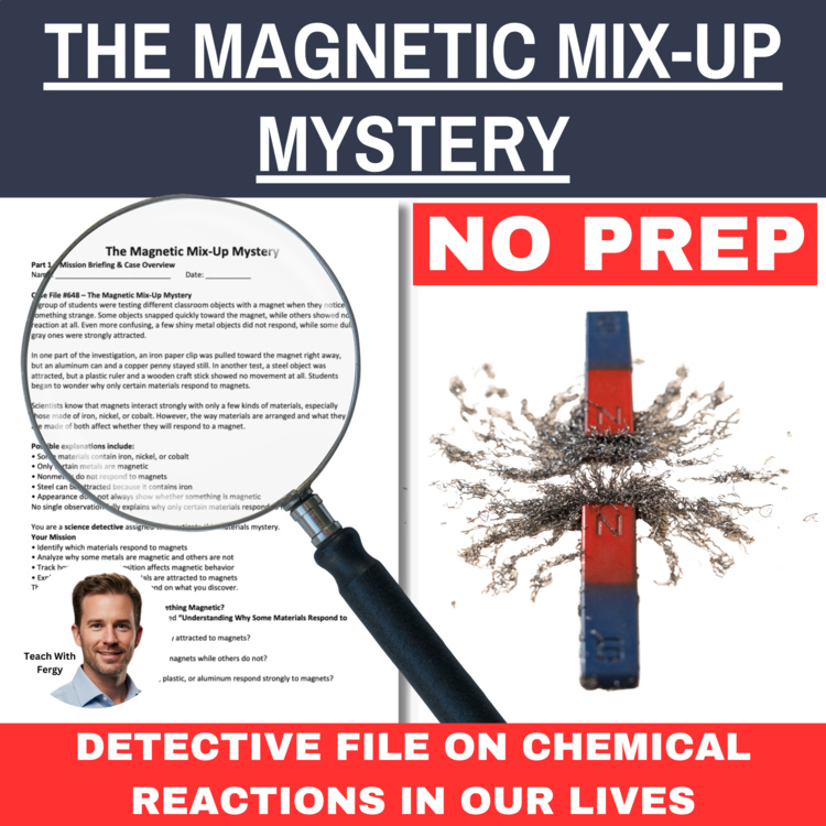 The Magnetic Mix-Up Mystery - Chemistry Detective Activity | Magnetism
