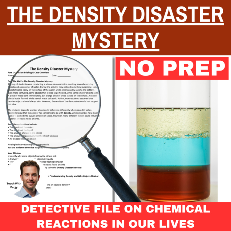 The Density Disaster Mystery - Chemistry Detective Activity | Buoyancy, Mass