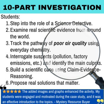 The Air Quality Alarm Mystery - Chemistry Detective Activity | Pollution, Smog, image 2