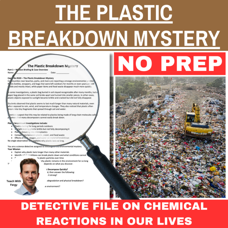 The Plastic Breakdown Mystery - Chemistry Detective Activity | Microplastics