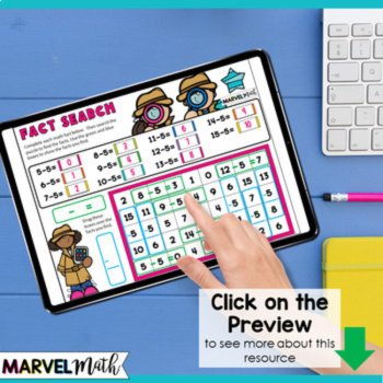 Subtraction Facts Practice - Google Slides - Digital Math Stations, image 4