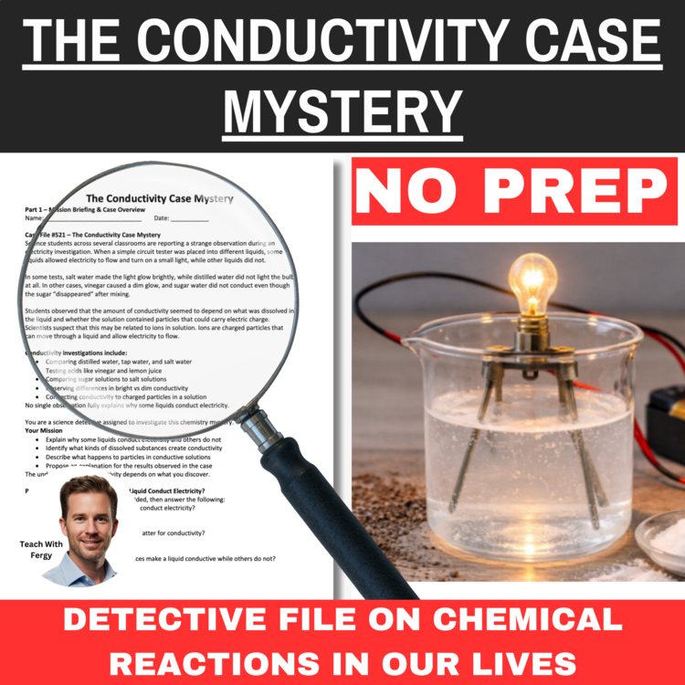 The Conductivity Case Mystery – Chemistry Detective Activity | Current, Circuit