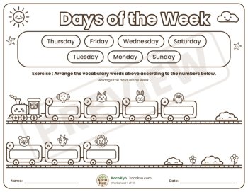 K 3 Train Sequencing Games & Worksheets | 51 Digital Games + 51 Pintable's, image 2