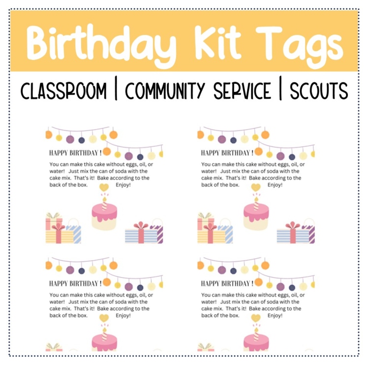 Birthday Kit Tags