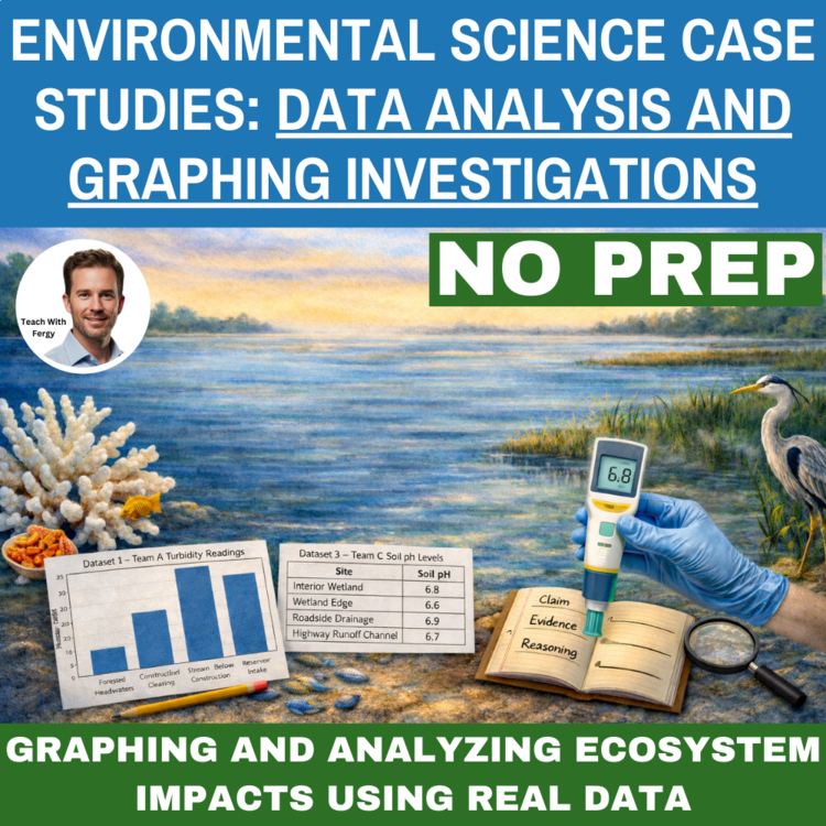 Environmental Science Data Investigation Bundle | Case Studies & Graphing