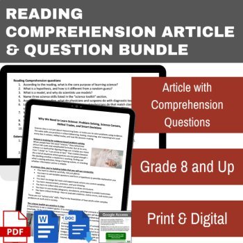 When Will I Ever Use This? Reading | Grade 8 & Up | Solving Problems, Careers, image 2