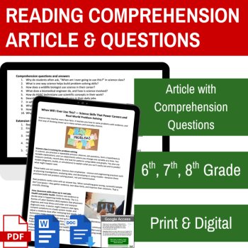 When Will I Ever Use This? Reading | Skills, Careers, Problem Solving 6, 7, 8th, image 2