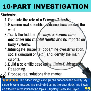 The Screen Time Addiction & Mental Health Mystery – Detective SUB PLAN |, image 2