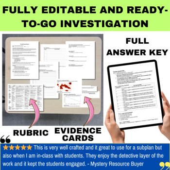 The Blood Types Mystery – Detective SUB PLAN | ABO, Rh factor, Body Systems, image 4