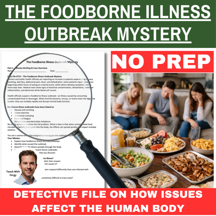 The Foodborne Illness Outbreak Mystery – Detective SUB PLAN | Salmonella