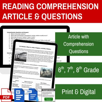 Air Pollution Reading: What It Is, Why It Happens, Why It Happens | 6th 7th 8th, image 2
