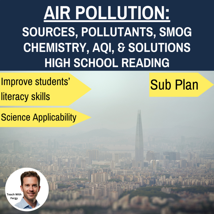 Air Pollution Reading | High School | Sources, Pollutants, Smog Chemistry