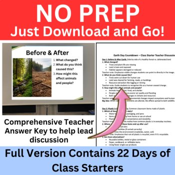 Earth Day Countdown | Environmental Class Starter 3-DAY SAMPLE, image 2