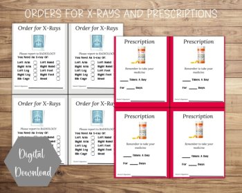 Pretend Play Doctor Office, Dramatic Play Printable, Pretend Play Printables, image 4