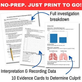 The Substance Abuse Impact on Body Systems Mystery – Detective SUB PLAN Activity, image 3