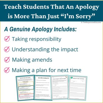 Student Apology Letter Templates Apology Activities & Making Amends, image 3