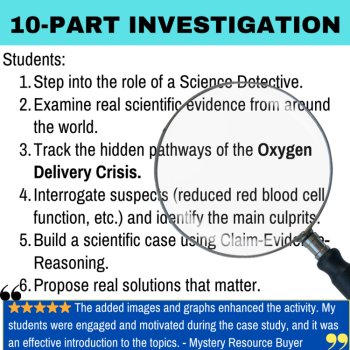 The Oxygen Delivery Crisis Mystery – Detective SUB PLAN | Human Body System, image 2