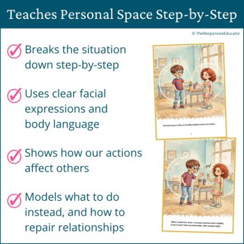 Personal Space Social Support Story Visual Cues Social Skills Body Language, image 2